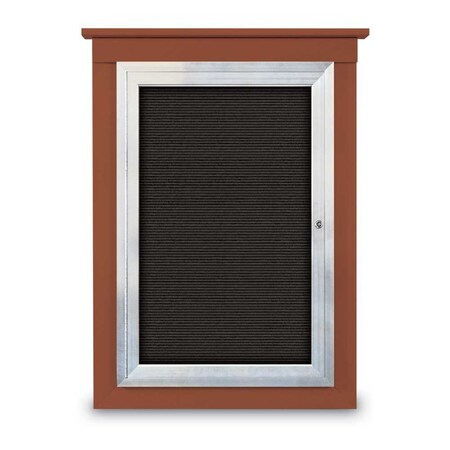 Sliding Glass Door Radius Letterboard,Hdr,36x24,Black/Blue